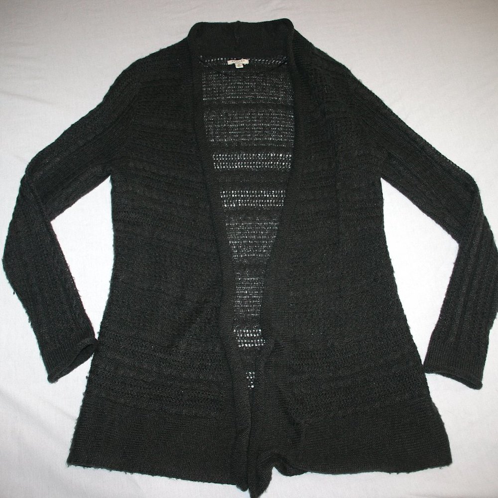 Sonoma Cardigan Sweater Open Front Women M Gray